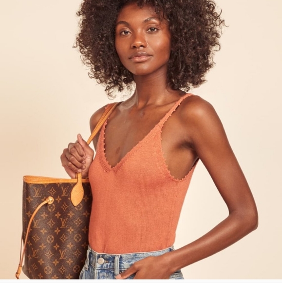 Reformation Wisteria Top Salmon XL - Picture 2 of 10